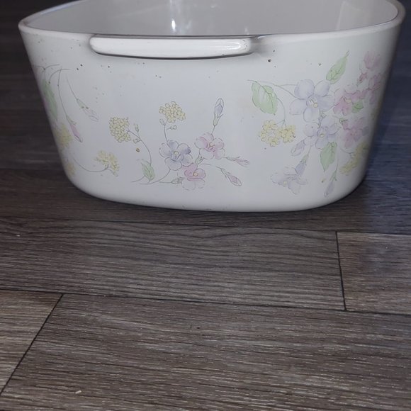 Vintage Corning Ware Pastel Bouquet 3 Liter Casserole Retired Pattern - Picture 5 of 5